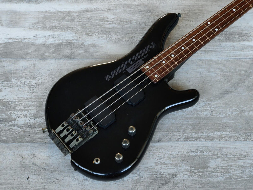 1980's Yamaha Japan MBX Motion B Headless/Fretless Medium Scale Bass (Black)