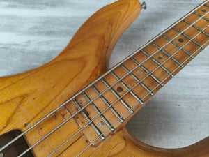 1979 Greco Original GOBII750 Double Cutaway Neckthrough Bass (Natural)