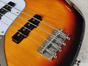 Bacchus Universe Series WJB-330 LH Left Handed Jazz Bass (Sunburst)