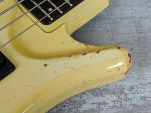 1985 Ibanez Japan Axstar AXB50 Headless Bass Guitar (White)