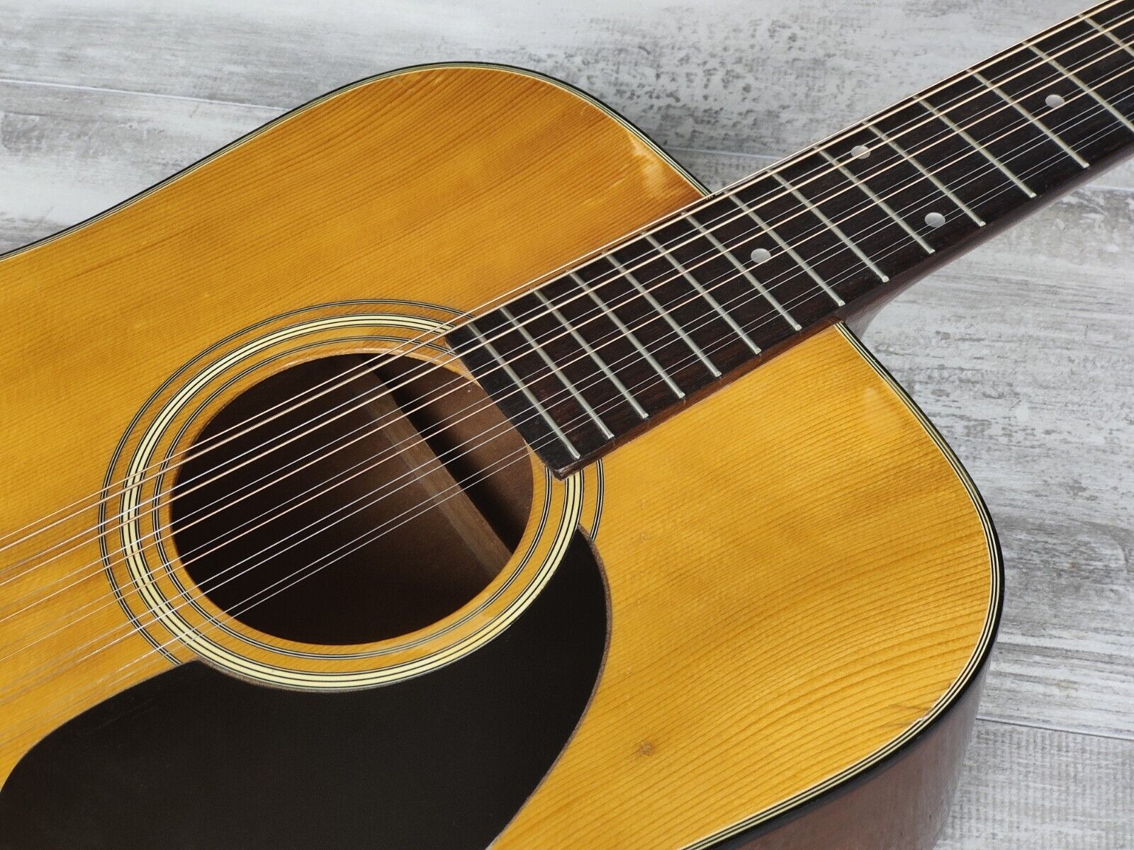 1970's Unknown Japanese Vintage 12-String Acoustic Guitar (Natural)