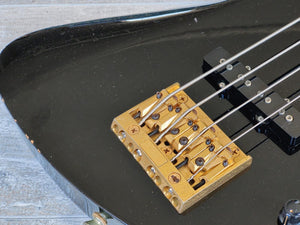 1980's BC Rich Japan NJ Series Neckthrough Mockingbird Bass (Black)