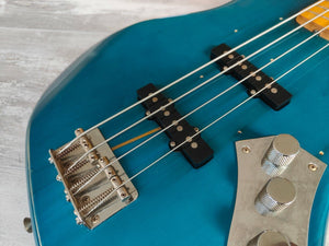 2002 Fender Japan (by Tokai) JB62-TBL '62 Reissue Jazz Bass (Transparent Blue)