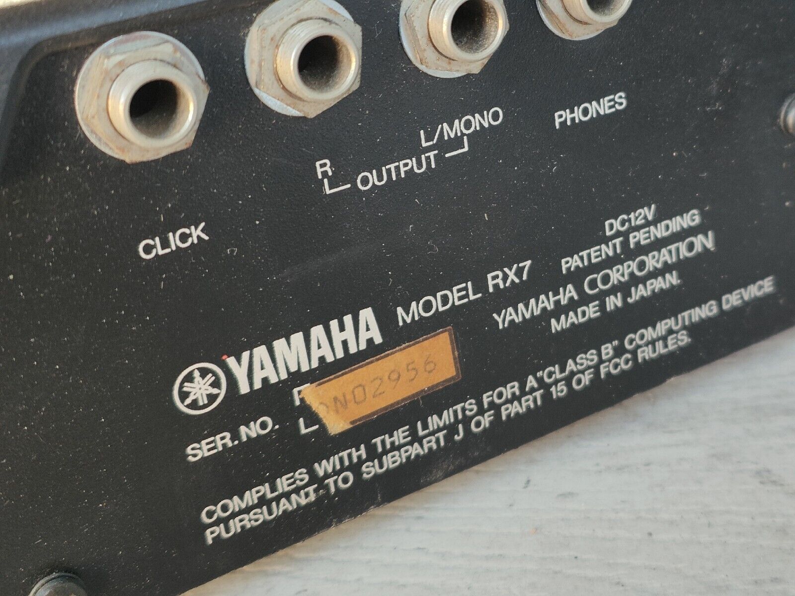 Yamaha RX7 Digital Rhythm Programmer