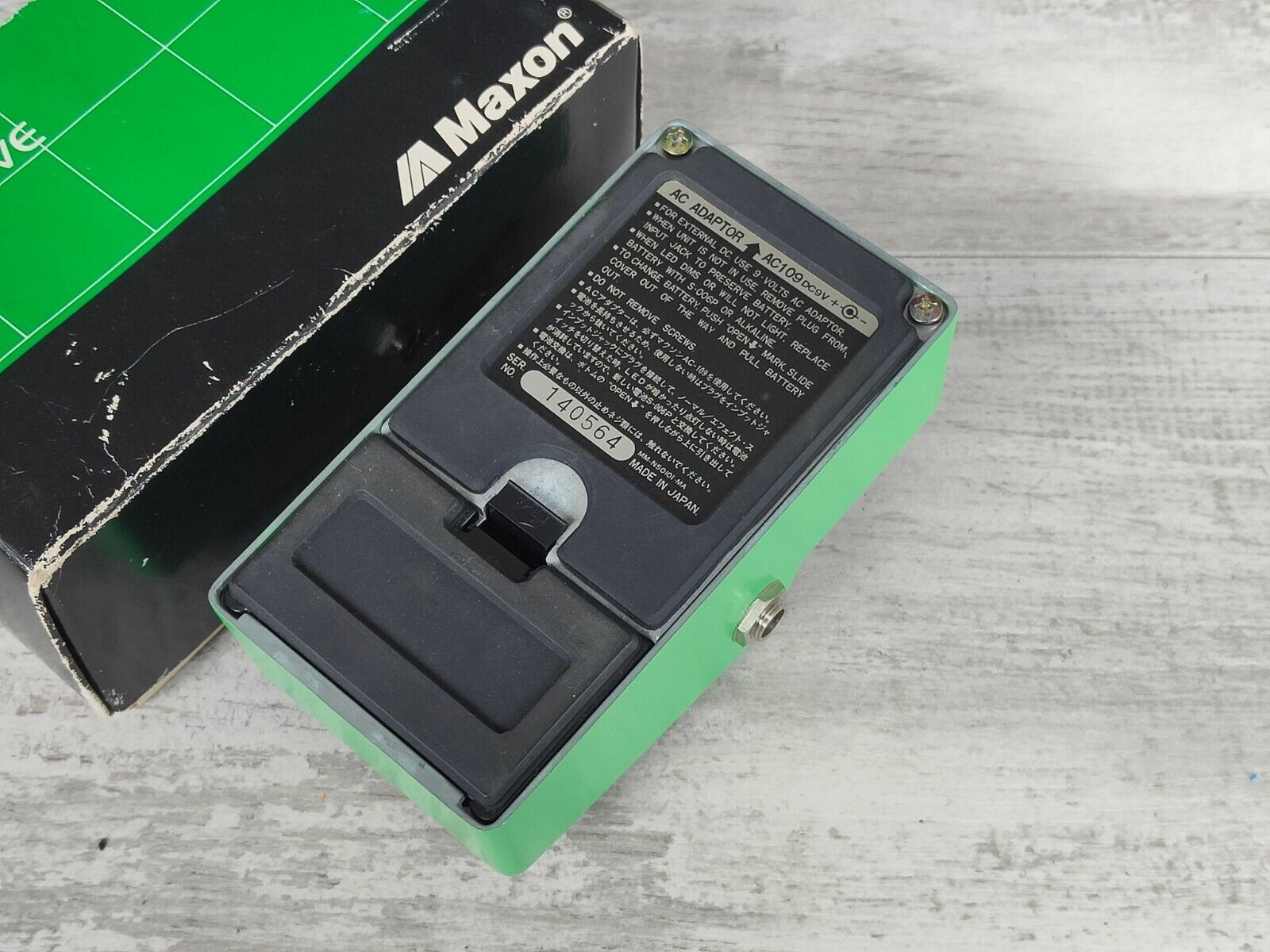 1981 Maxon OD-9 Tubescreamer Overdrive Pedal w/Box (Collectors Grade)