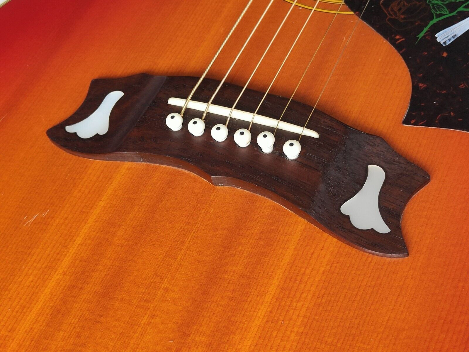 1970's Morris WD-30 Dove Japanese Vintage Acoustic Guitar (Cherry Sunburst)