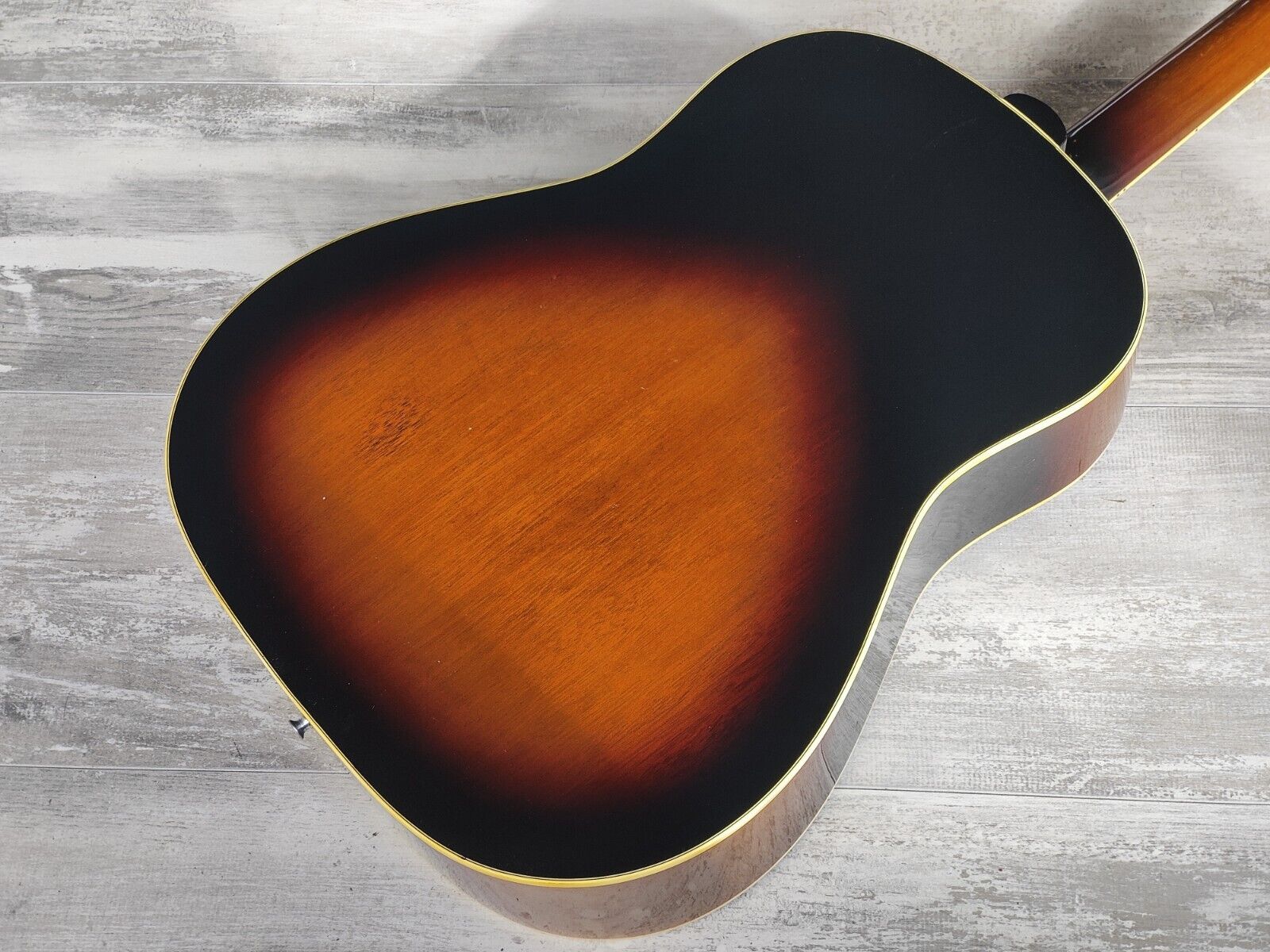 1981 Greco Japan W-404BSE Acoustic Guitar w/P90 Pickup (Brown Sunburst)