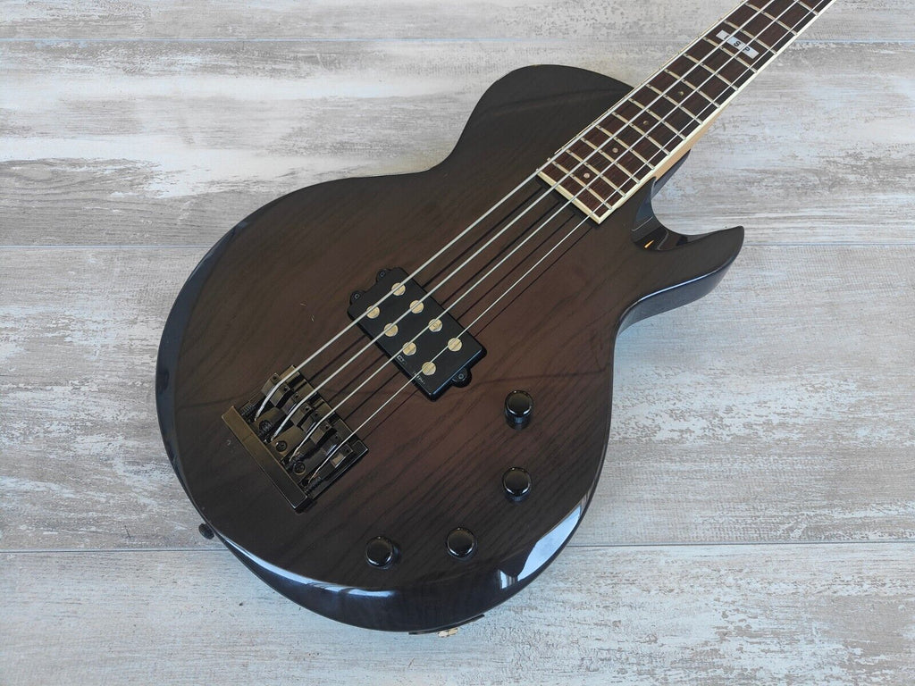 1990's ESP Japan Custom Order MA Series Les Paul Bass (See-Thru Black)