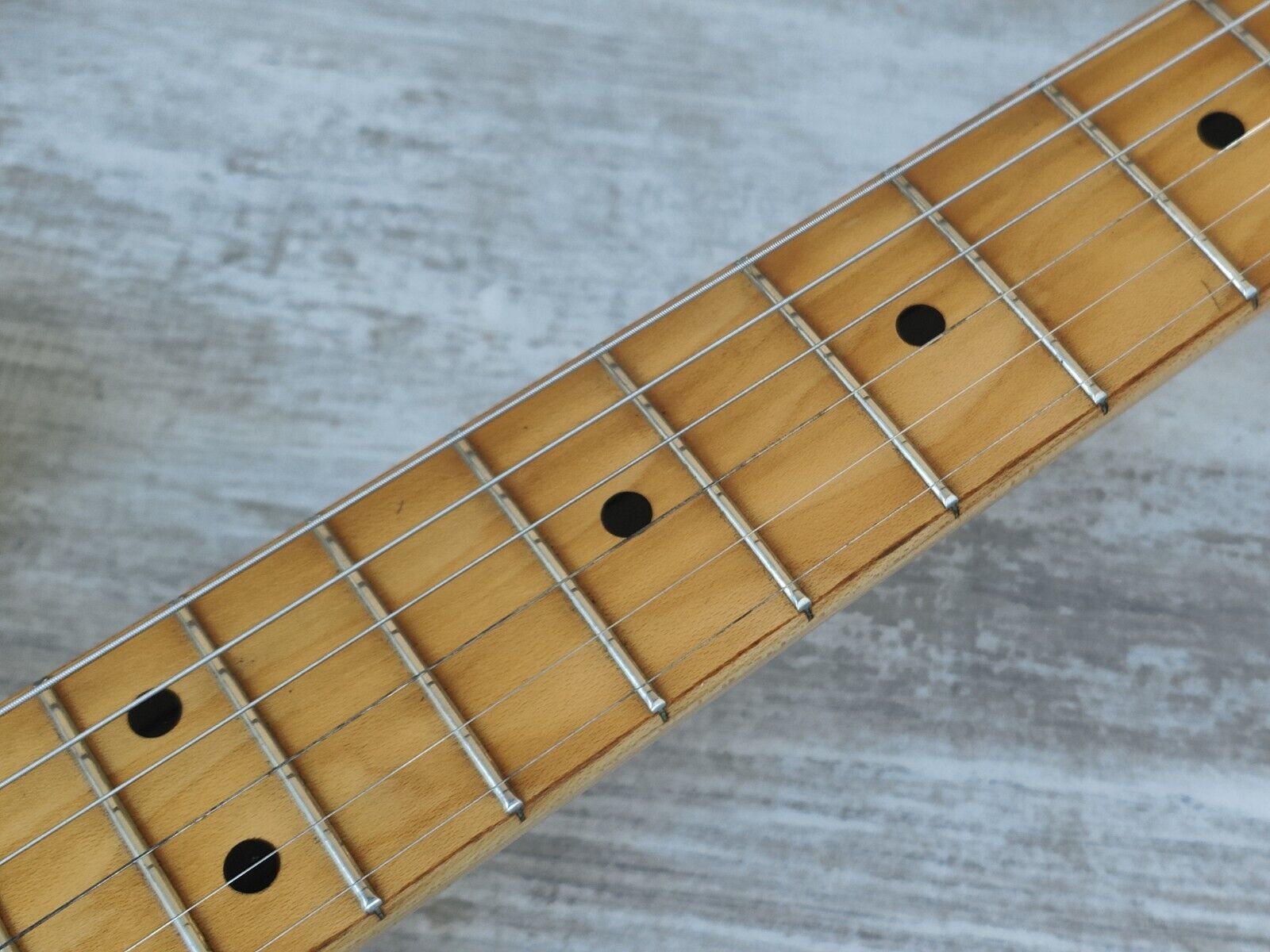 1993 Fender Japan ST-CHAMP Travel 70's Style Stratocaster (Aged White)