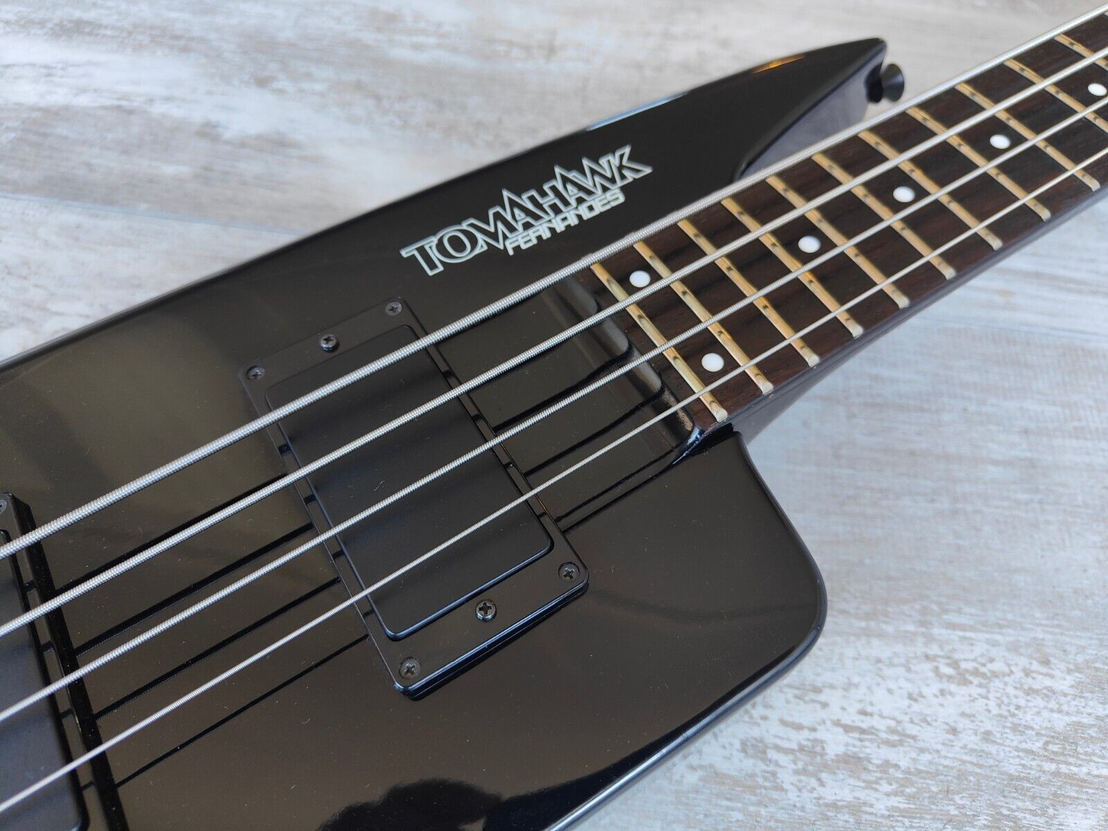 1980's Fernandes THB-75 Tomahawk Headless Bass (Black)