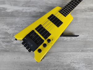 1980's Hohner B2 Headless Paddle Bass Guitar w/Steinberger System (Yellow)