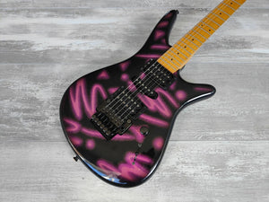 1989 Yamaha Japan MG-M2G Neon Special Edition Electric Guitar (Purple Neon)