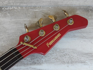 1987 Fernandes Japan FRB-60 PJ Revolver Bass (Trans Red)
