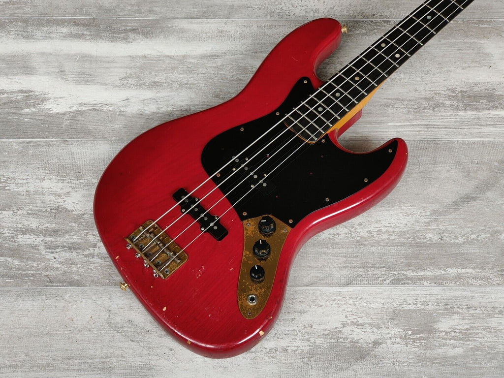 1980's Moon Japan Custom Order Jazz Bass (Transparent Red)