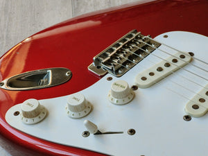 1983 Fender Japan JV Series '57 Vintage Stratocaster (Red) w/USA Pickups