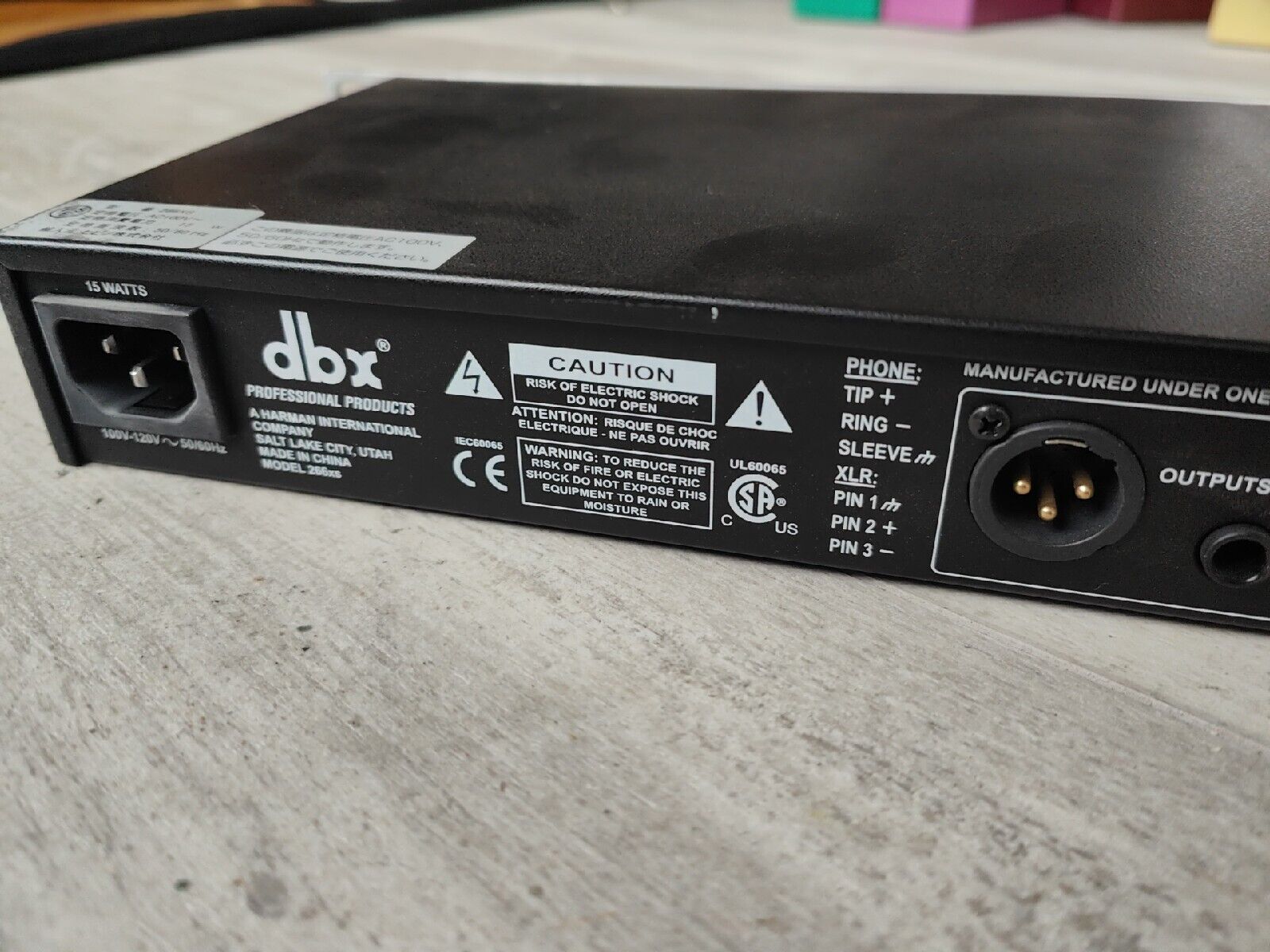 dbx 266xs Dual-Channel Compressor/Gate