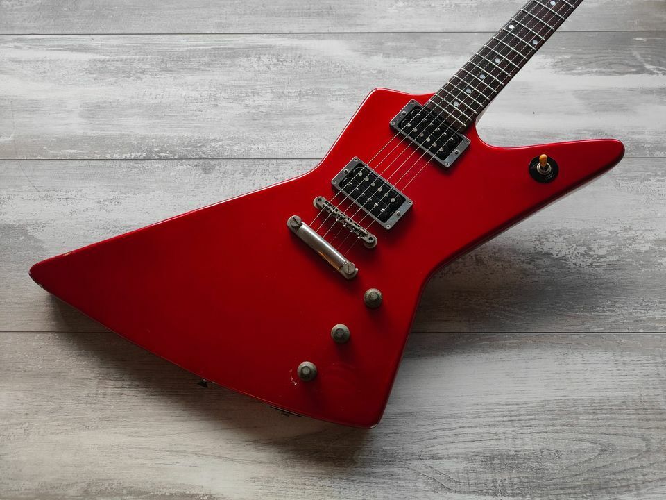 1984 Greco Japan Explorer Electric Guitar (Metallic Red)