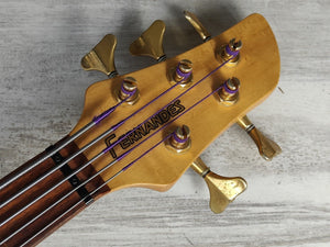 1994 Fernandes Japan FRB-125B Fretless 5-String Bass (Natural)