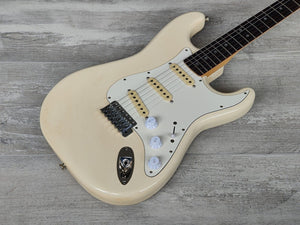1986 Fender Japan ST72-65 '72 Reissue Blackmore Scalloped Stratocaster (White)