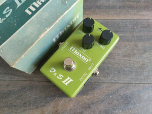 1978 Maxon D&S II Distortion Sustainer Overdrive Vintage Effects Pedal w/Box