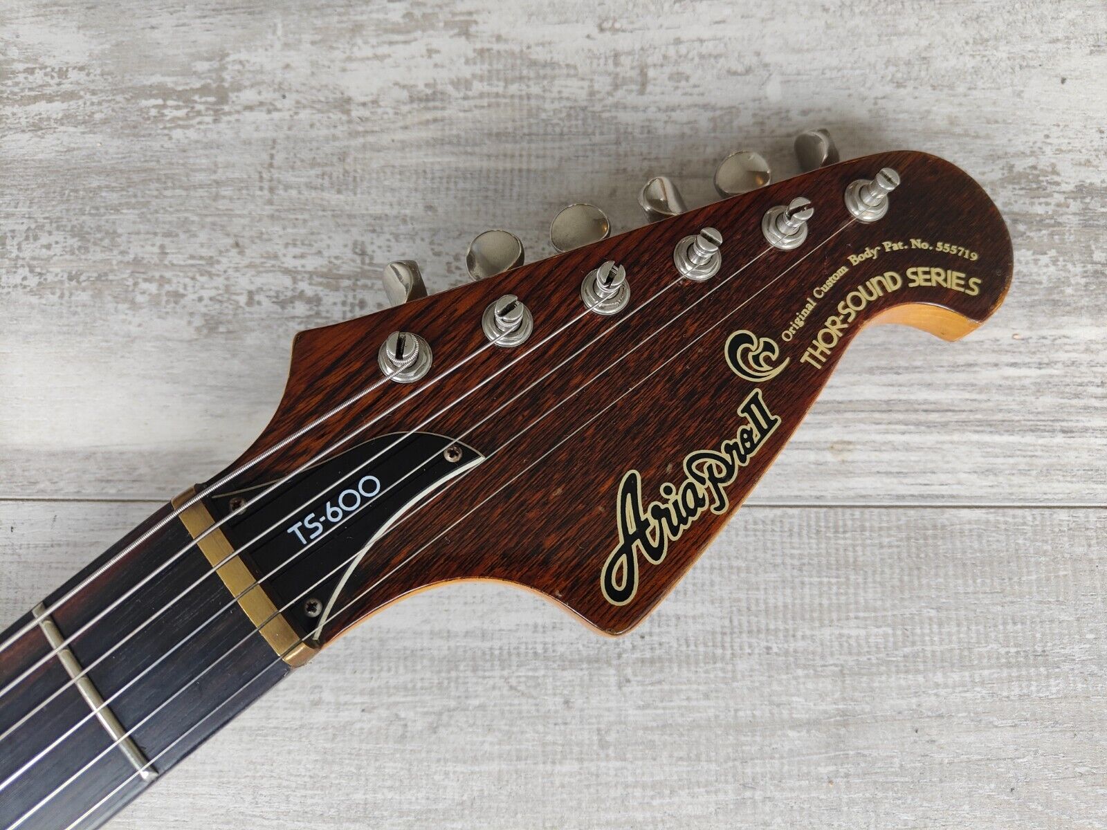 1980 Aria Pro II Japan (Matsumoku) TS-600 Neckthrough Vintage Guitar (Brown)