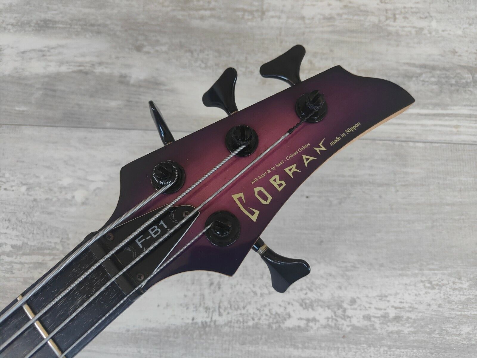1990's Cobran Japan (Chushin Gakki) F-B1 PJ Bass (Transparent Purple)