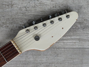 1960's Teisco Japan Royalist EV-2T Weird Old Guitar (White)