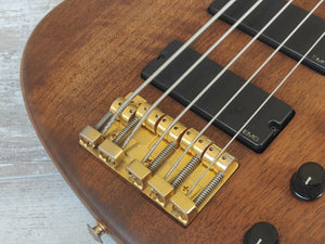 1996 Greco Japan PXB-160 Phoenix 5-String Bass w/EMG's (Walnut Oil)