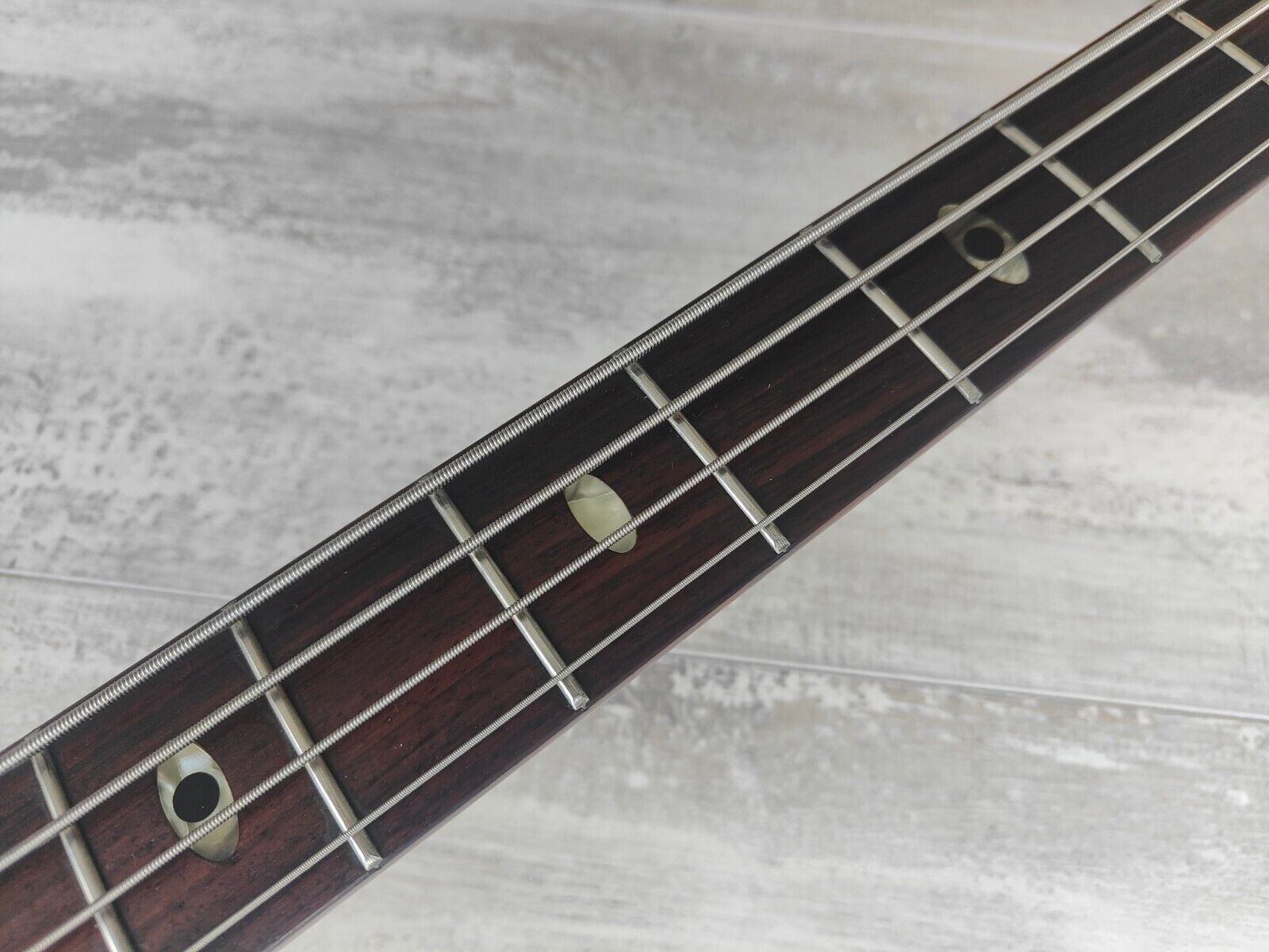 1983 Aria Pro II SB Elite II Neckthrough Bass (Pearl White)