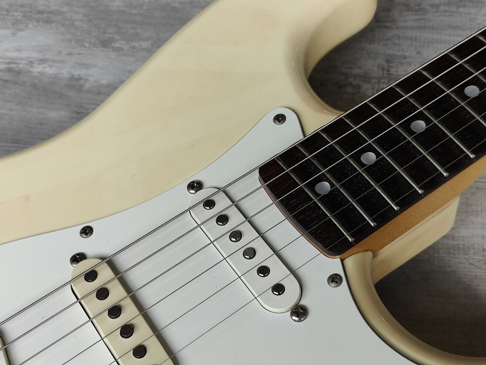 1987 Fender Japan ST72-65 Blackmore Scalloped Stratocaster (Aged Olympic White)