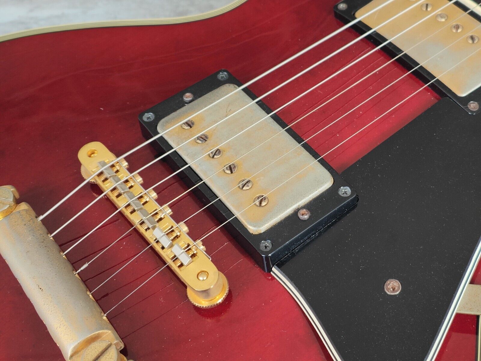 1990's Orville (Gibson) Japan LPC-75 '60's Reissue Les Paul Custom (Wine Red)