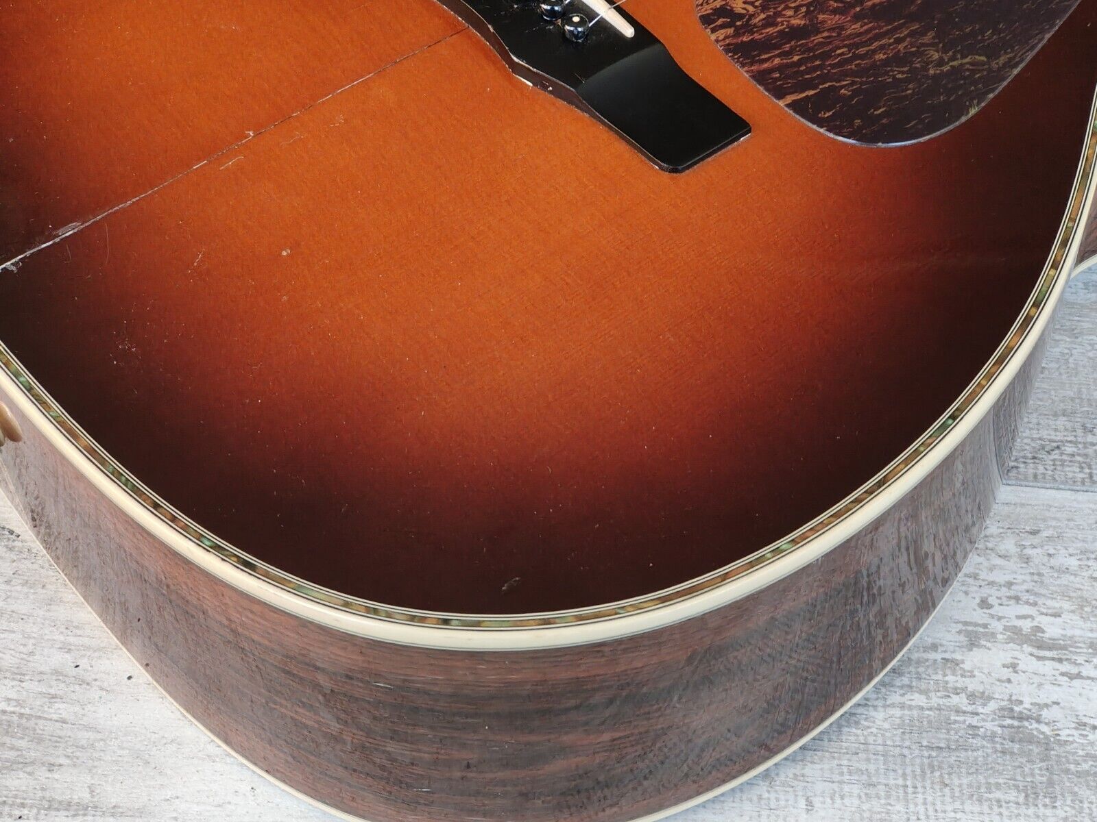 1980's Morris MF-601 Japanese Vintage Acoustic Guitar (Brown Sunburst)