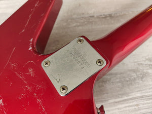1980's Fernandes Japan BXB-55 Explorer Bass Guitar (Red)