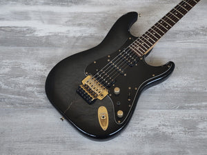 1988 Fender Japan STR-730 "Pro Feel" HSH Stratocaster (Charcoal Black Burst)