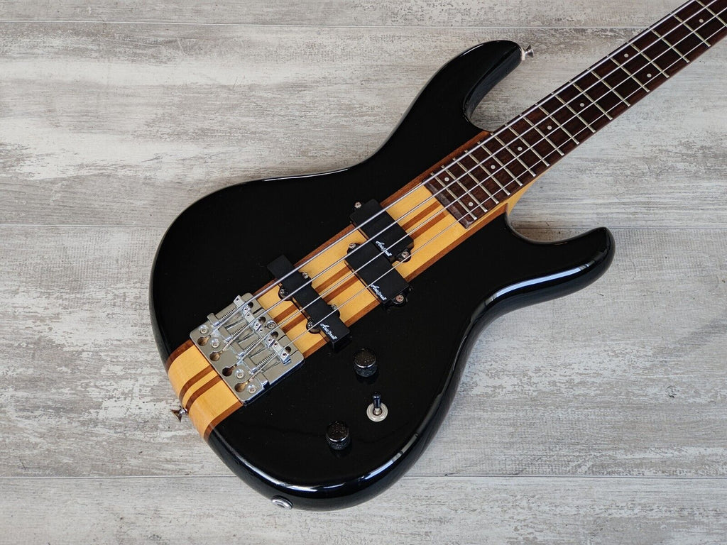 1989 Aria Pro II ASB-60 Integra Series Neckthrough Bass (Black)