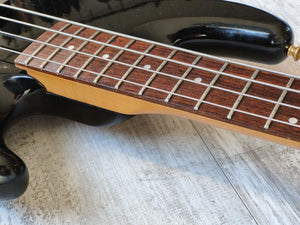 1988 Fender Japan PJR65 Jazz Bass Special PJ Active Contemporary Bass (Black)