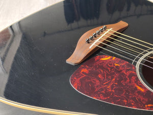 Yamaha FG720S-BL Dreadnought Acoustic Guitar (Black)