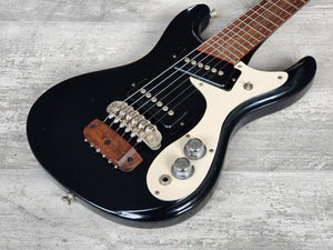 1990's Mini Mosrite Octave Guitar (Black)