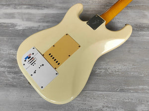 1993 Fender Japan ST62-70 '62 Reissue Stratocaster w/US Pickups + Fuzz (White)