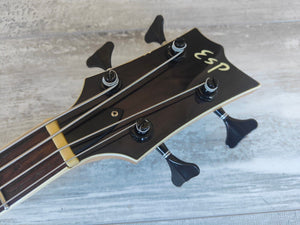 1990's ESP Japan Custom Order MA Series Les Paul Bass (See-Thru Black)