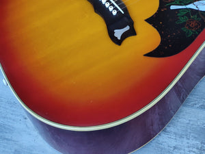 1970's Morris WD-25 Dove Japanese Vintage Acoustic Guitar (Cherry Sunburst)