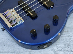 1990's Fernandes Japan FRB-45 Revolver Fretless Bass (Blue)