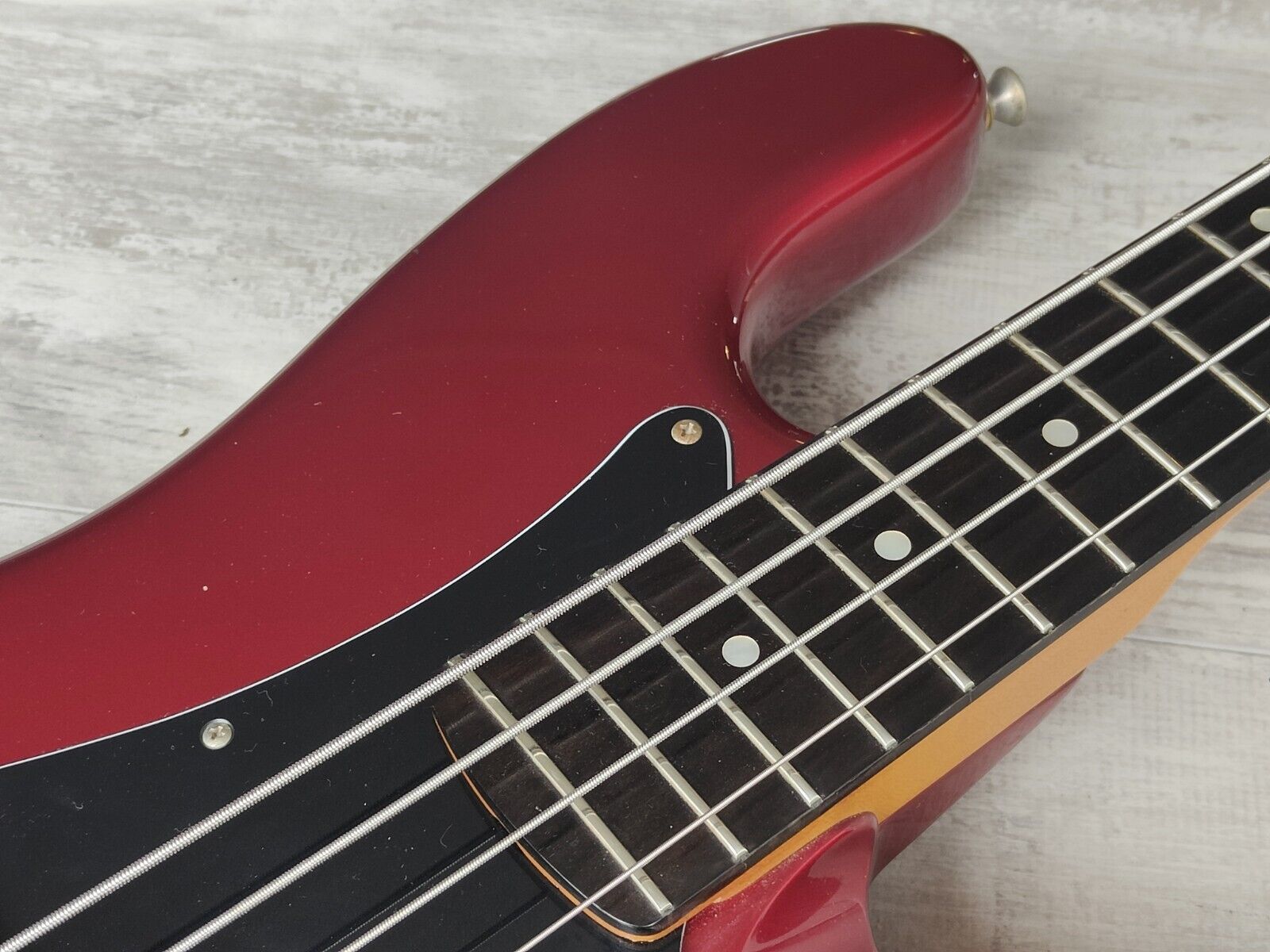 1988 Schecter Japan Precision Bass w/EMG's (Candy Apple Red)
