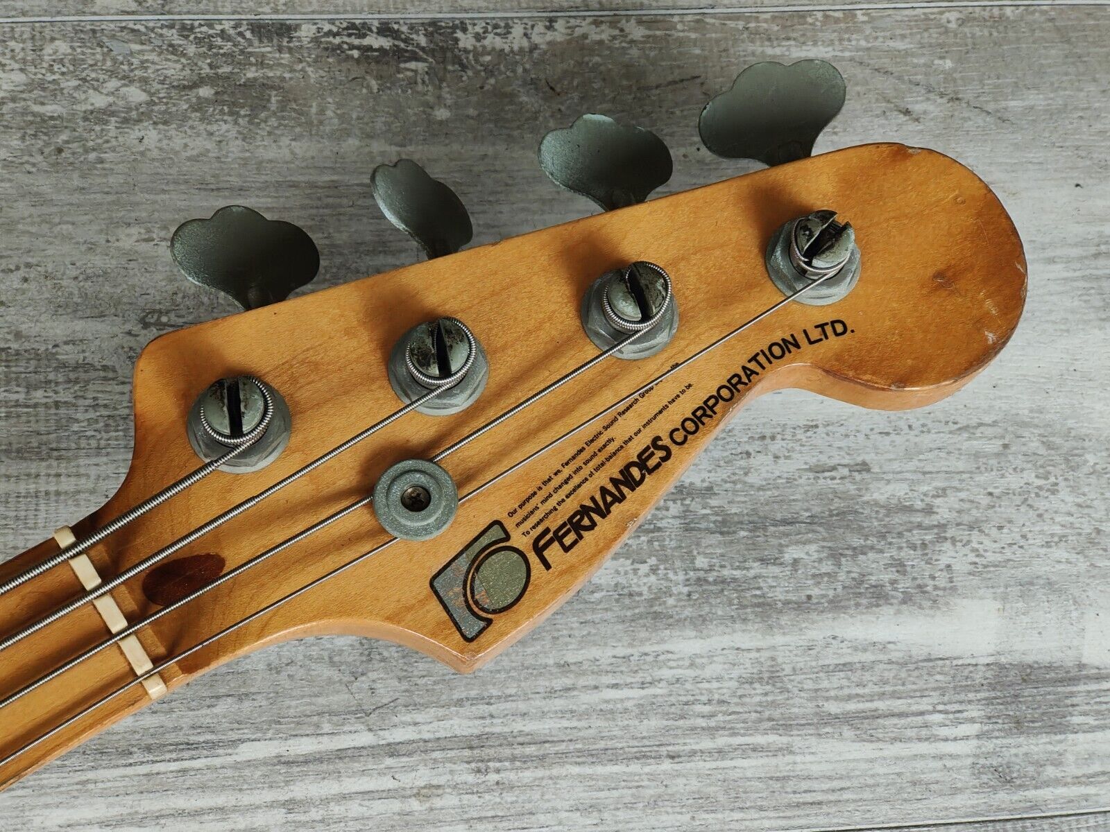 1978 Fernandes Japan FPB-50 Precision Bass (Aged Sunburst)