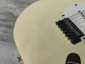 1987 Fender Japan ST72-65 Blackmore Scalloped Stratocaster (Aged Olympic White)