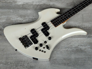 1985 BC Rich Japan NJ Series Mockingbird Bass w/Varitone (Aged White)