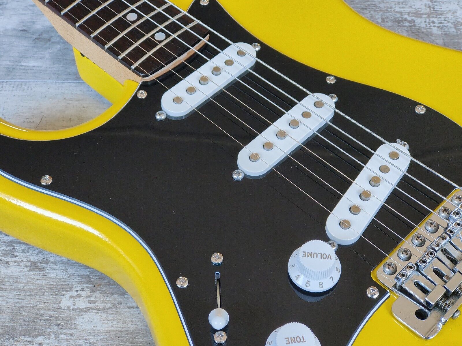 1989 Fender Japan ST72-55 LH Left Handed '72 Reissue Stratocaster (Yellow Refin)