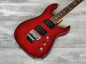 BC Rich ASM Assassin Electric Guitar (Red Flame Top)