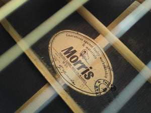 1980's Morris W-30 Japanese Vintage Acoustic Dreadnought Guitar (Natural)