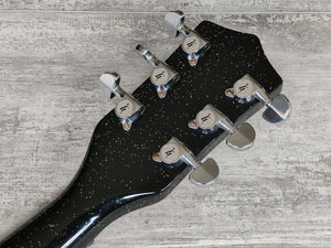 1999 Telestar Lisa Danelectro/Silvertone Style Electric Guitar (Silver Sparkle)